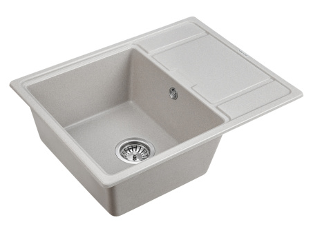 Кухонная мойка Paulmark FLUGEN 50-650 PM216550-GR 65х50 цвет серый